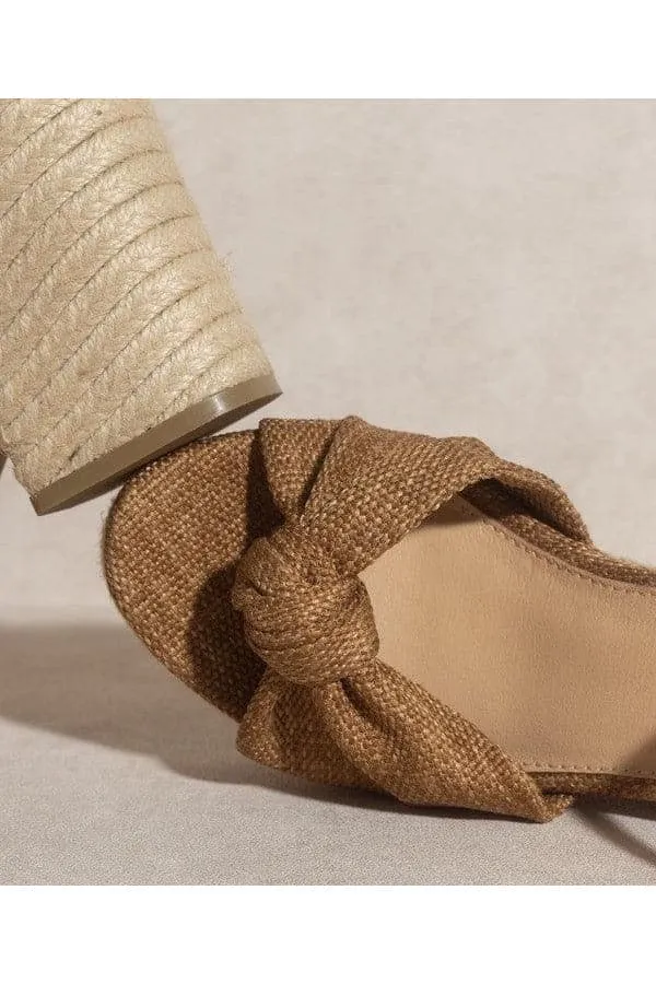 OASIS SOCIETY Mackenzie - Espadrille Wedge Sandal, Latte