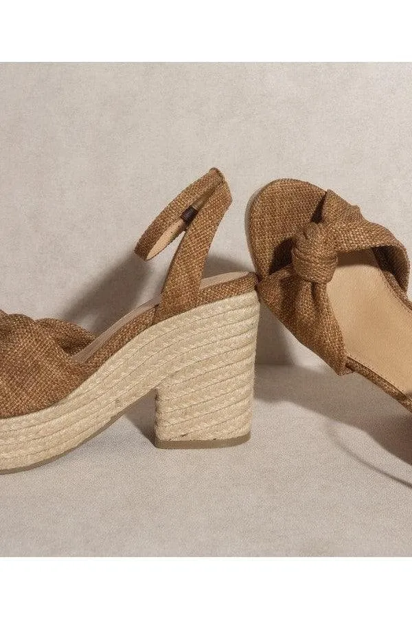 OASIS SOCIETY Mackenzie - Espadrille Wedge Sandal, Latte