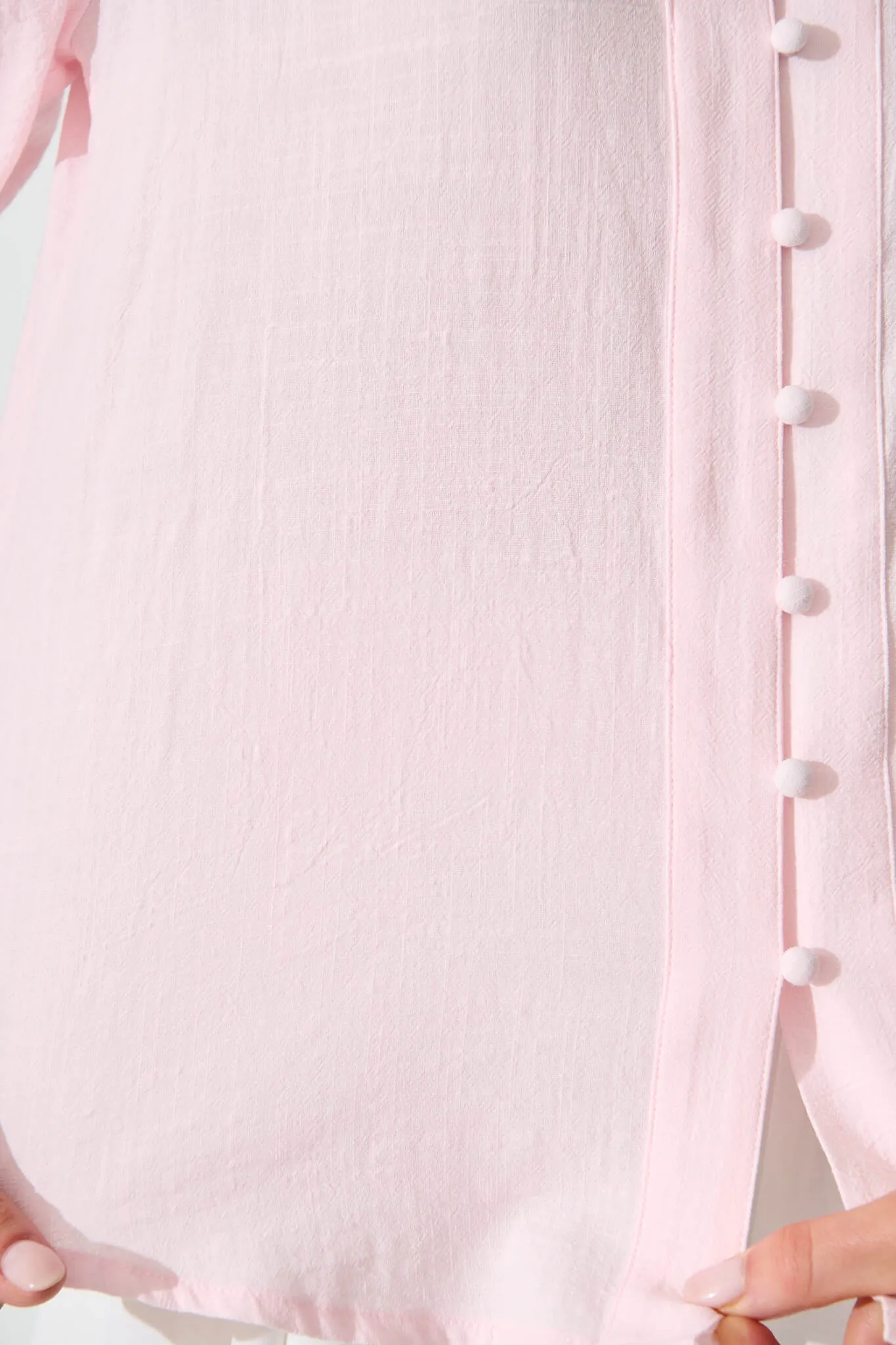 Pale Pink Cotton Prudence Top