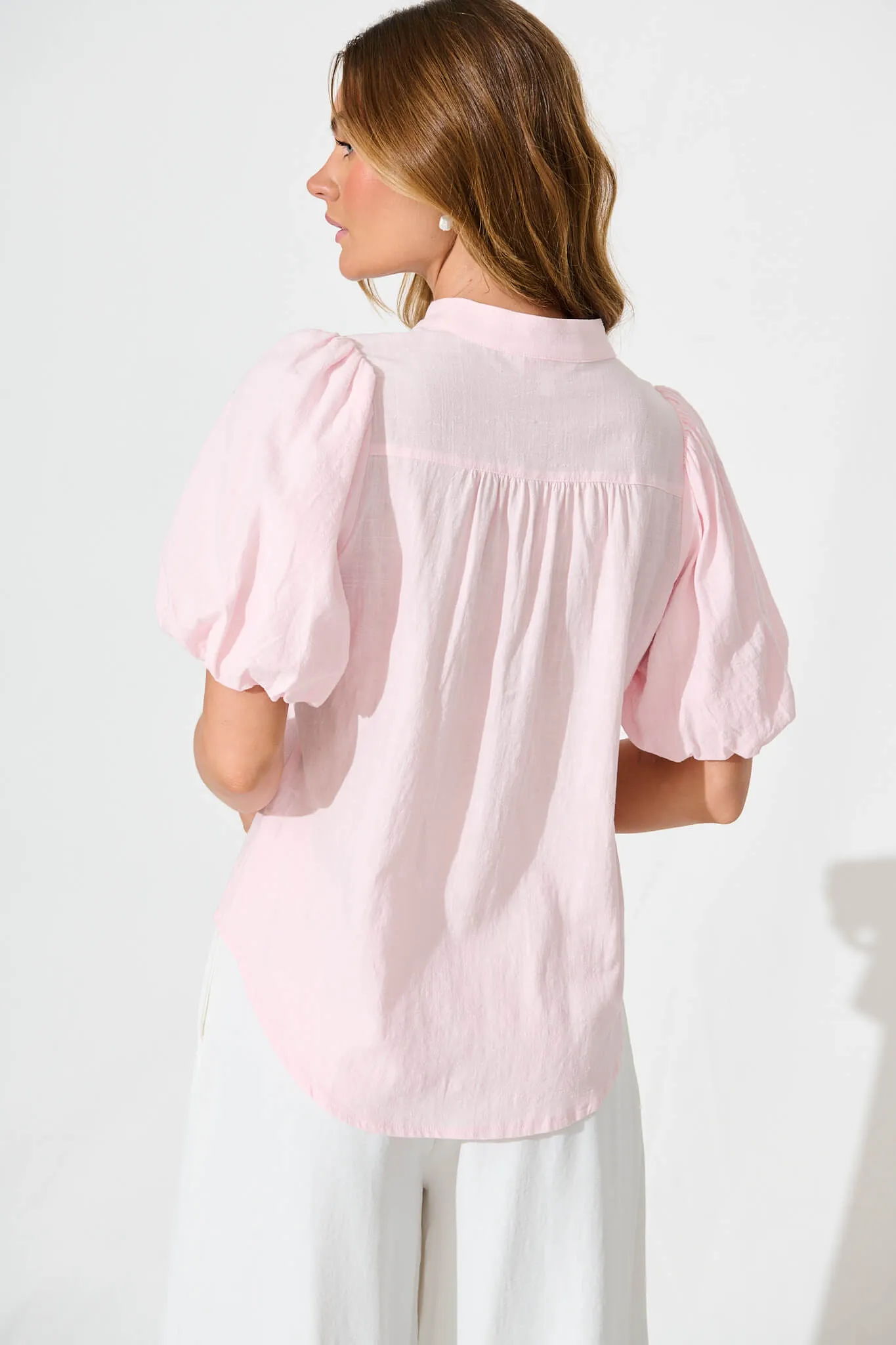 Pale Pink Cotton Prudence Top