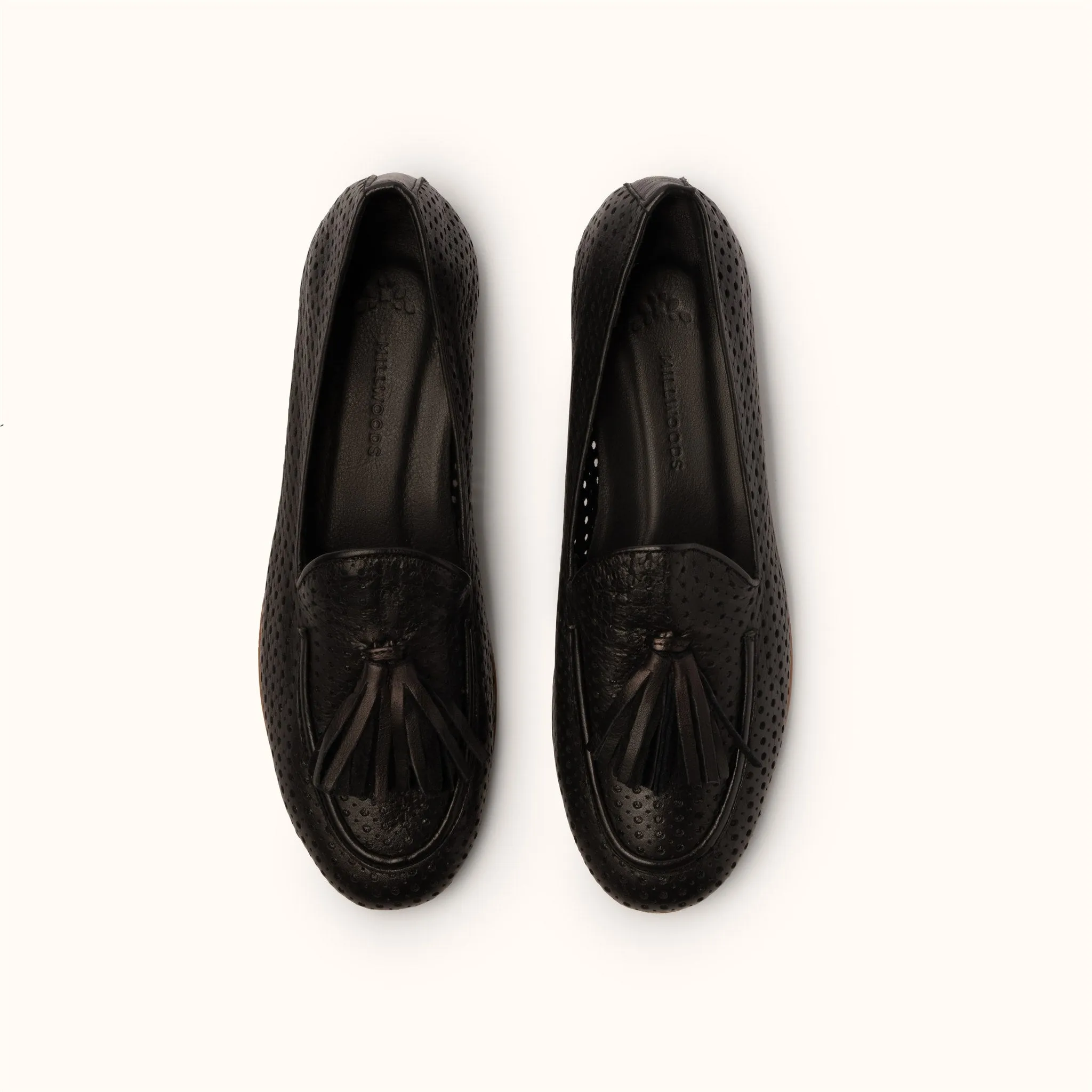Perforated Loafer - Black