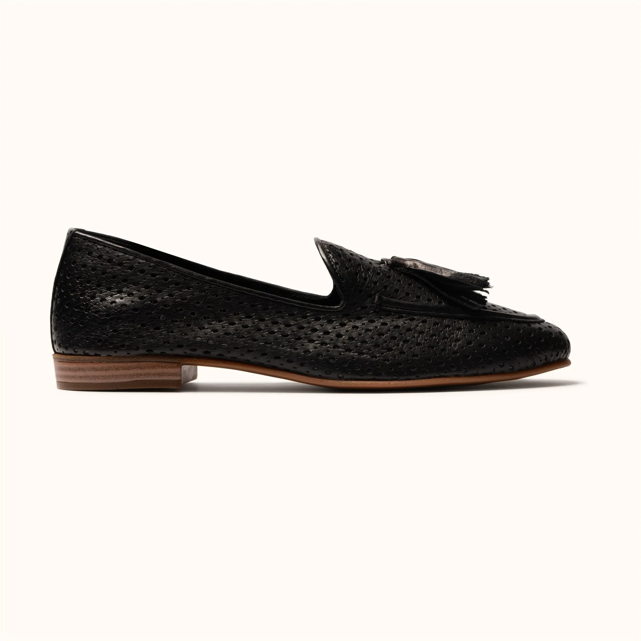 Perforated Loafer - Black