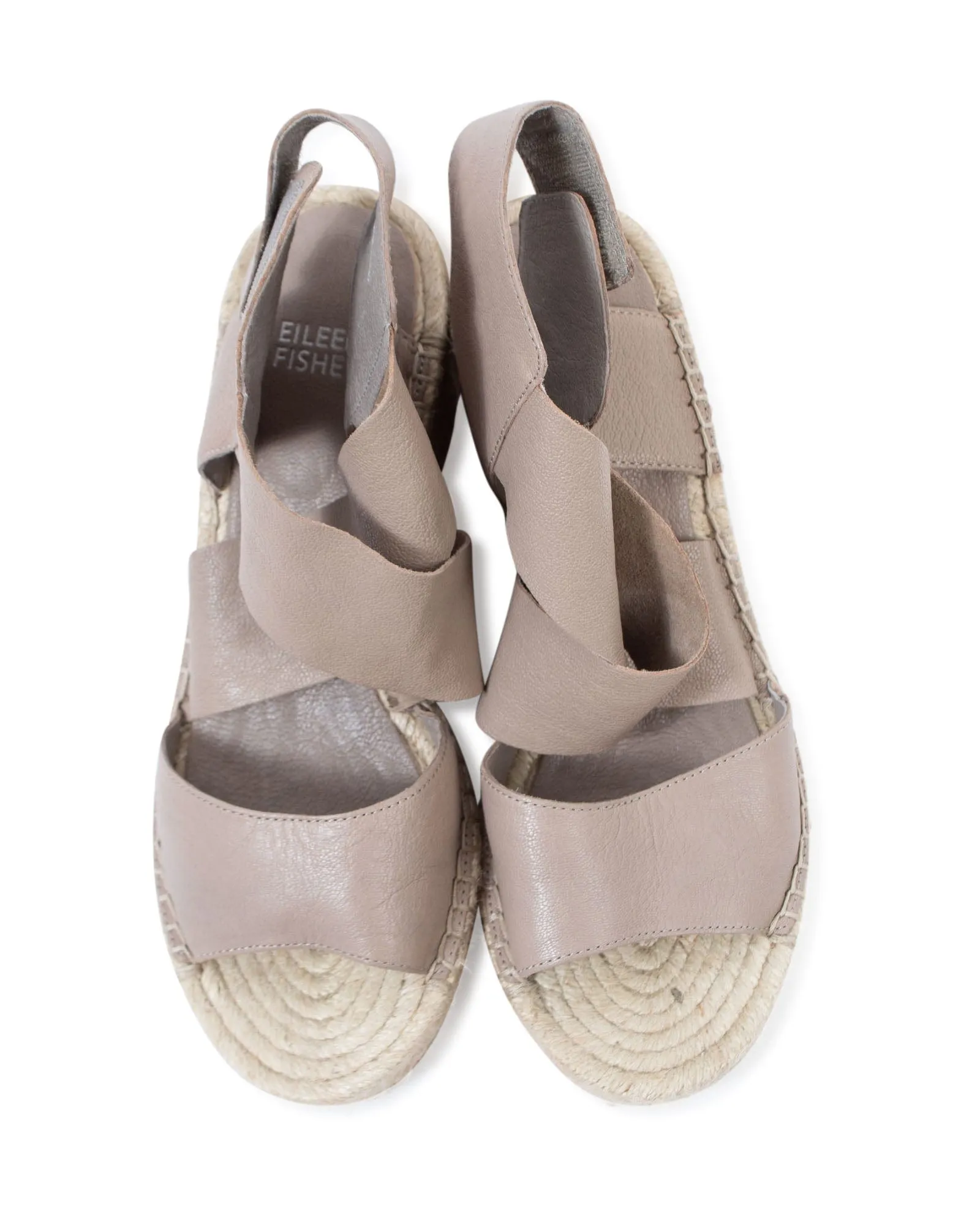 "Willow Leather Espadrille Wedge Sandal"