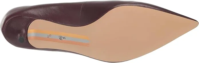 Sam Edelman Franci French Burgundy Pointed Toe Slip On Kitten Heel Classic Pumps