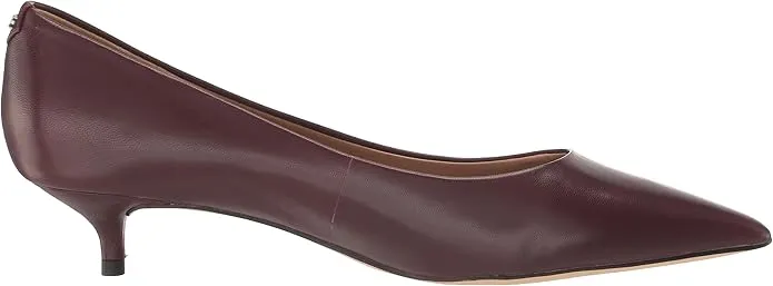 Sam Edelman Franci French Burgundy Pointed Toe Slip On Kitten Heel Classic Pumps