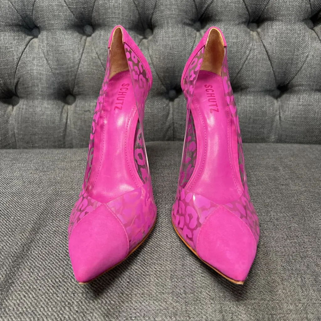 Schultz Cendi Clear Animal Print Pumps