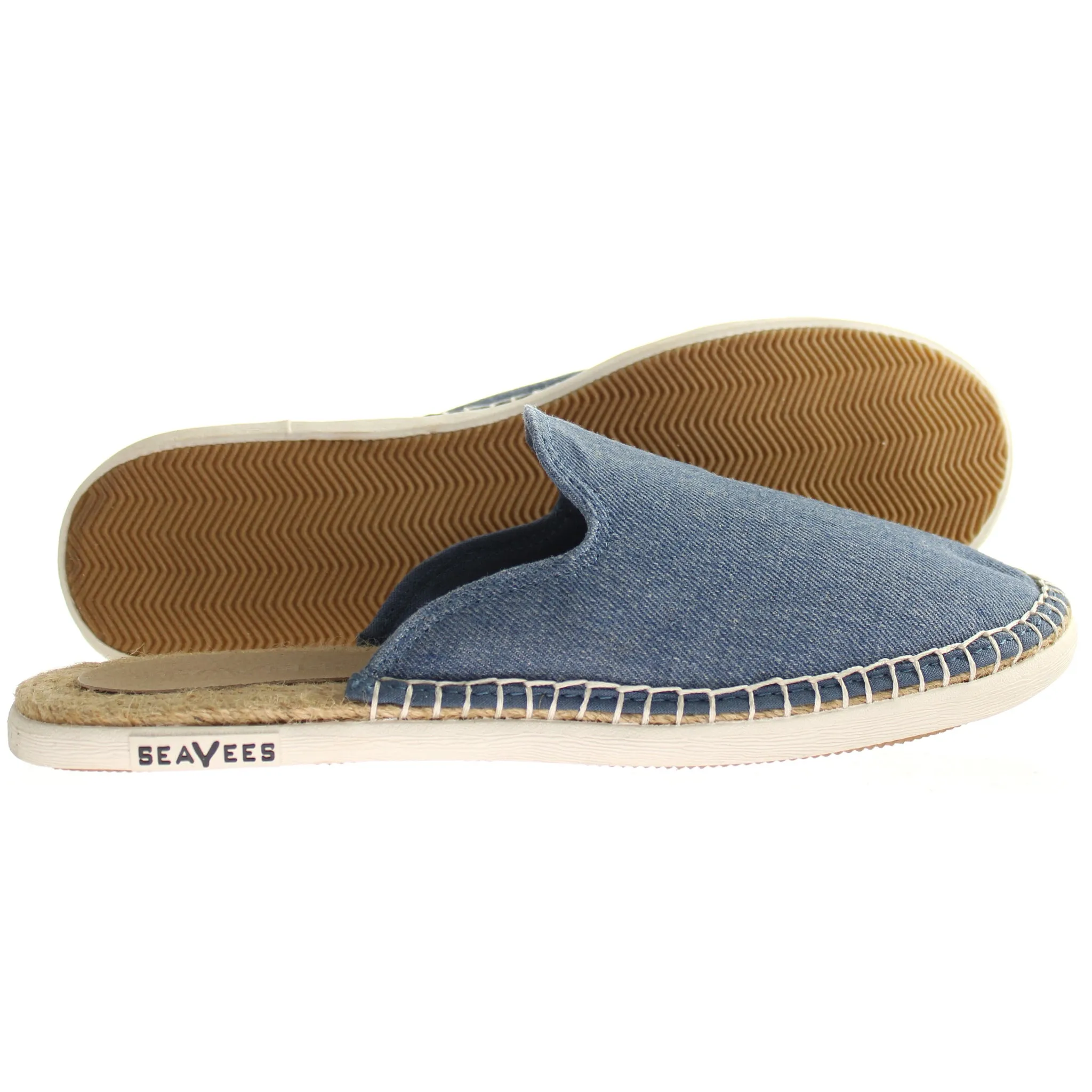 Seavees Ocean Park Mule Womens Blue Espadrilles