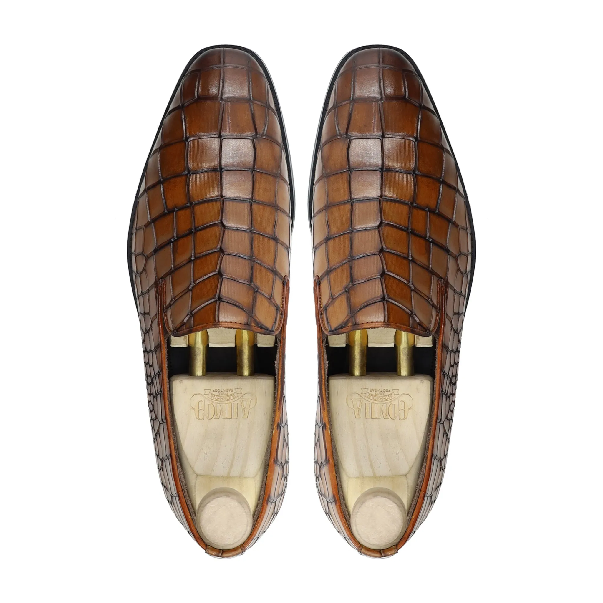Solitude - Men's Tan Brown Patina Calf Loafer