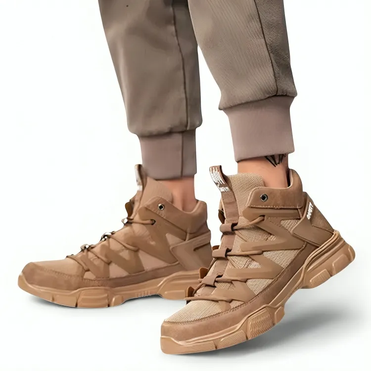 SooFeet Men Orthopedic Shoes Breathable Work Anti-Smashing Sneakers