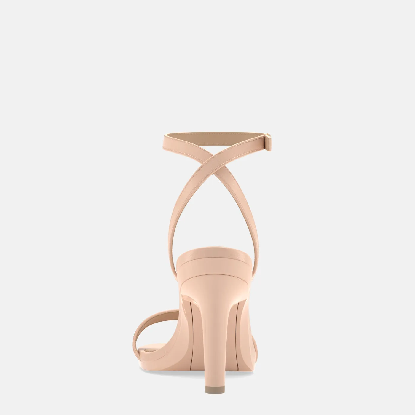 The Brenna - Sand Leather   Stiletto Heel Kit 4 Sand
