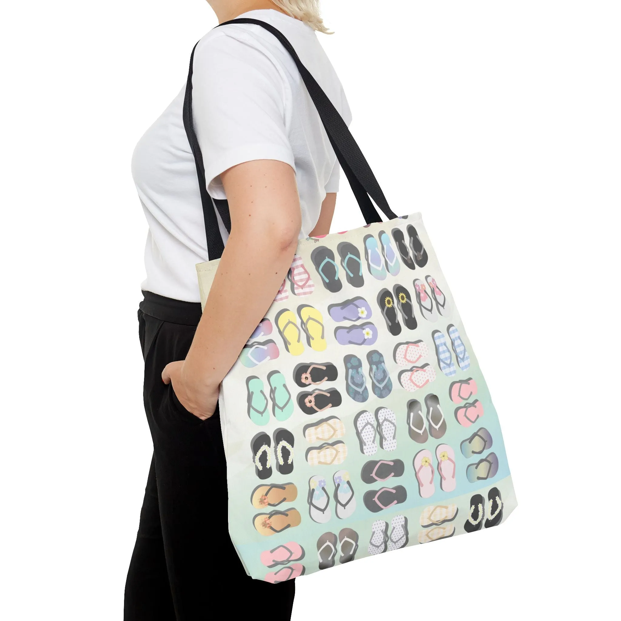 Tote bag- Sandy Pua Toes in my Rubbah Slippahs