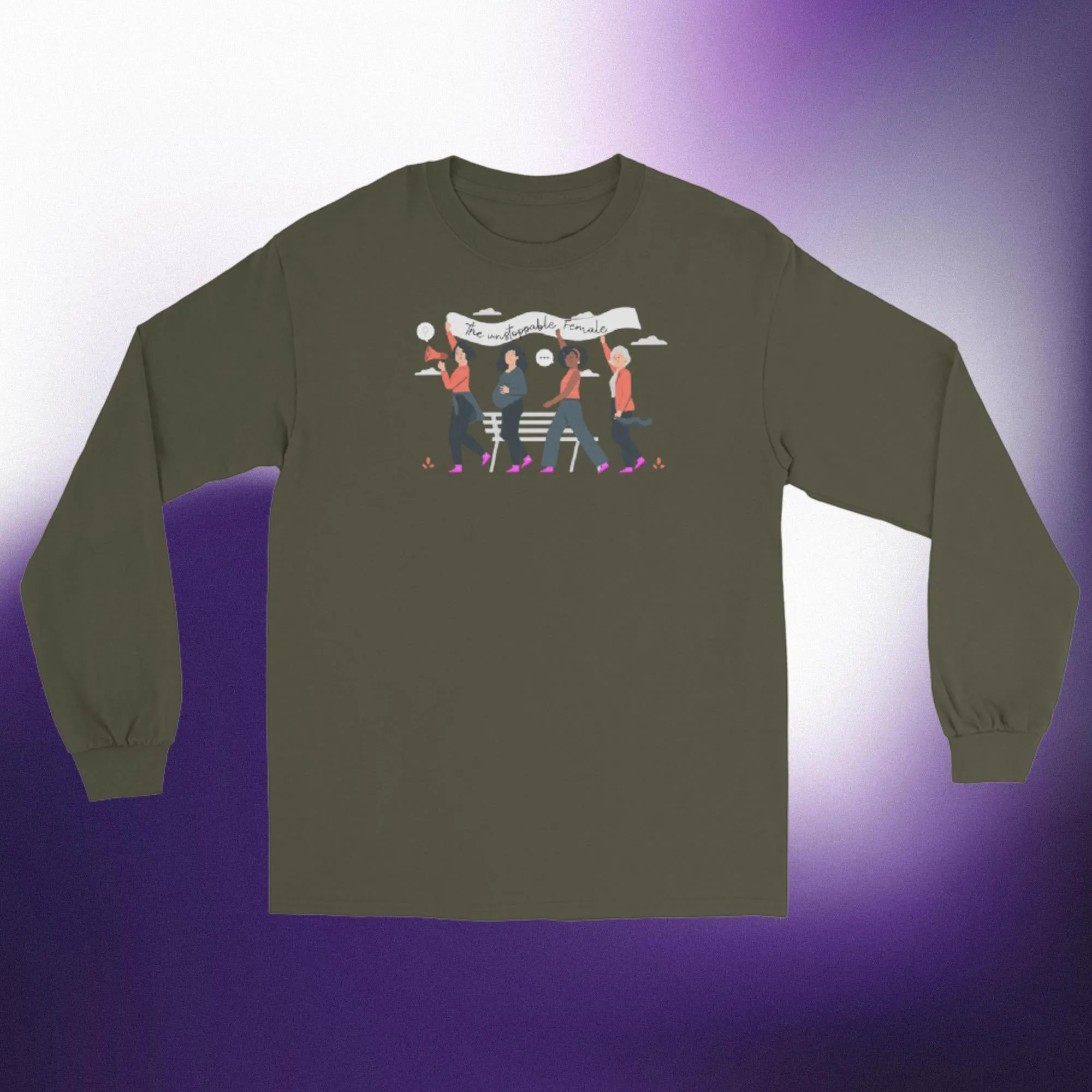 TUF Mens Long Sleeve Shirt | Classic Fit Cotton Tee
