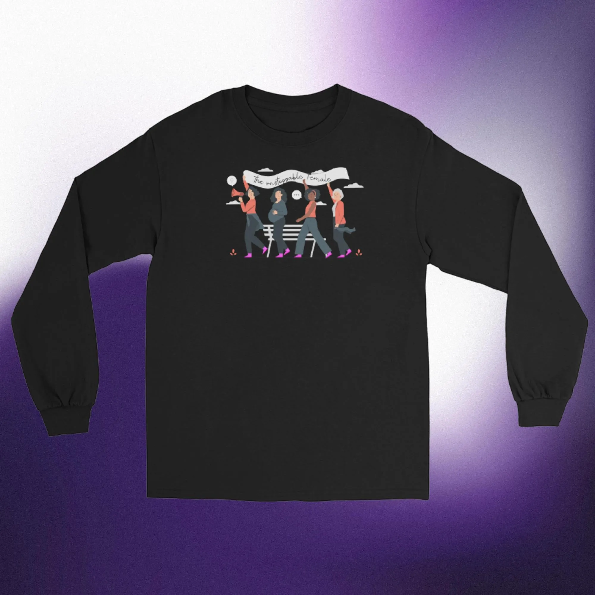 TUF Mens Long Sleeve Shirt | Classic Fit Cotton Tee