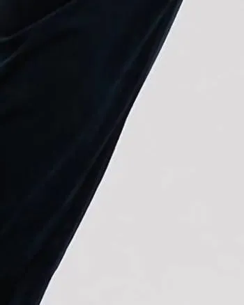 Velvet Highwaist Pant In Dark Navy | Dark Navy