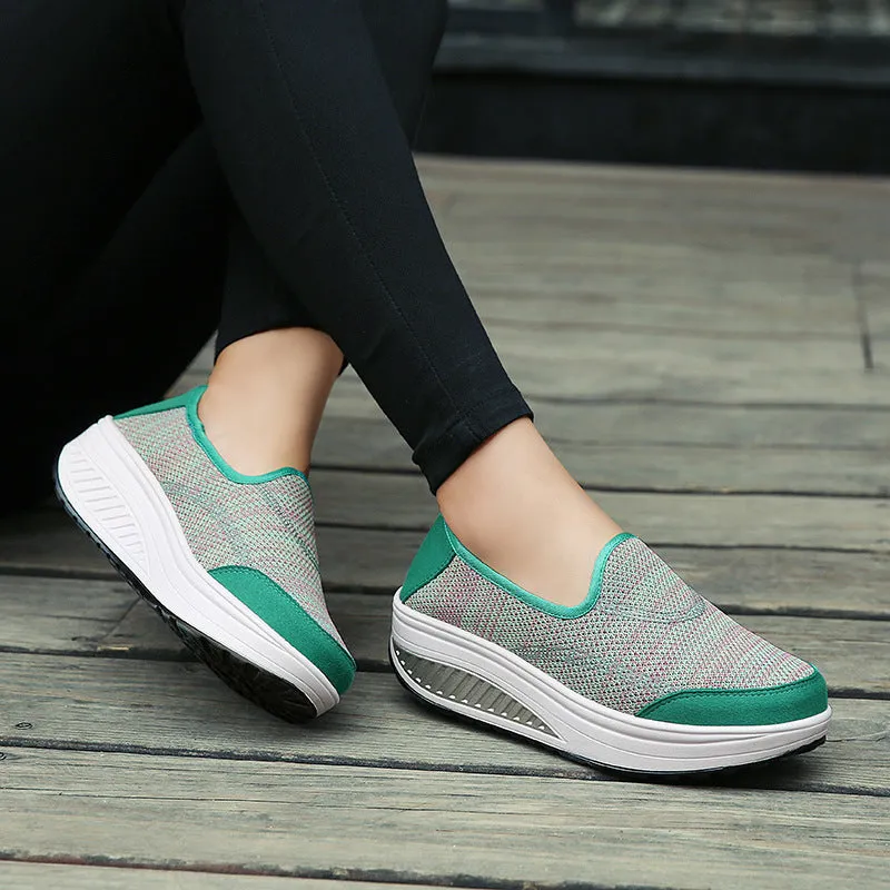 Women's Flying Woven Comfy Walking Sneakers