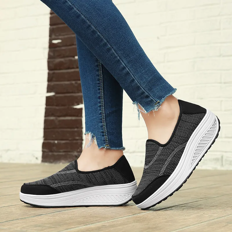 Women's Flying Woven Comfy Walking Sneakers
