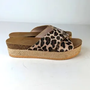 Women's Platform Leopard Print Espadrilles - 41