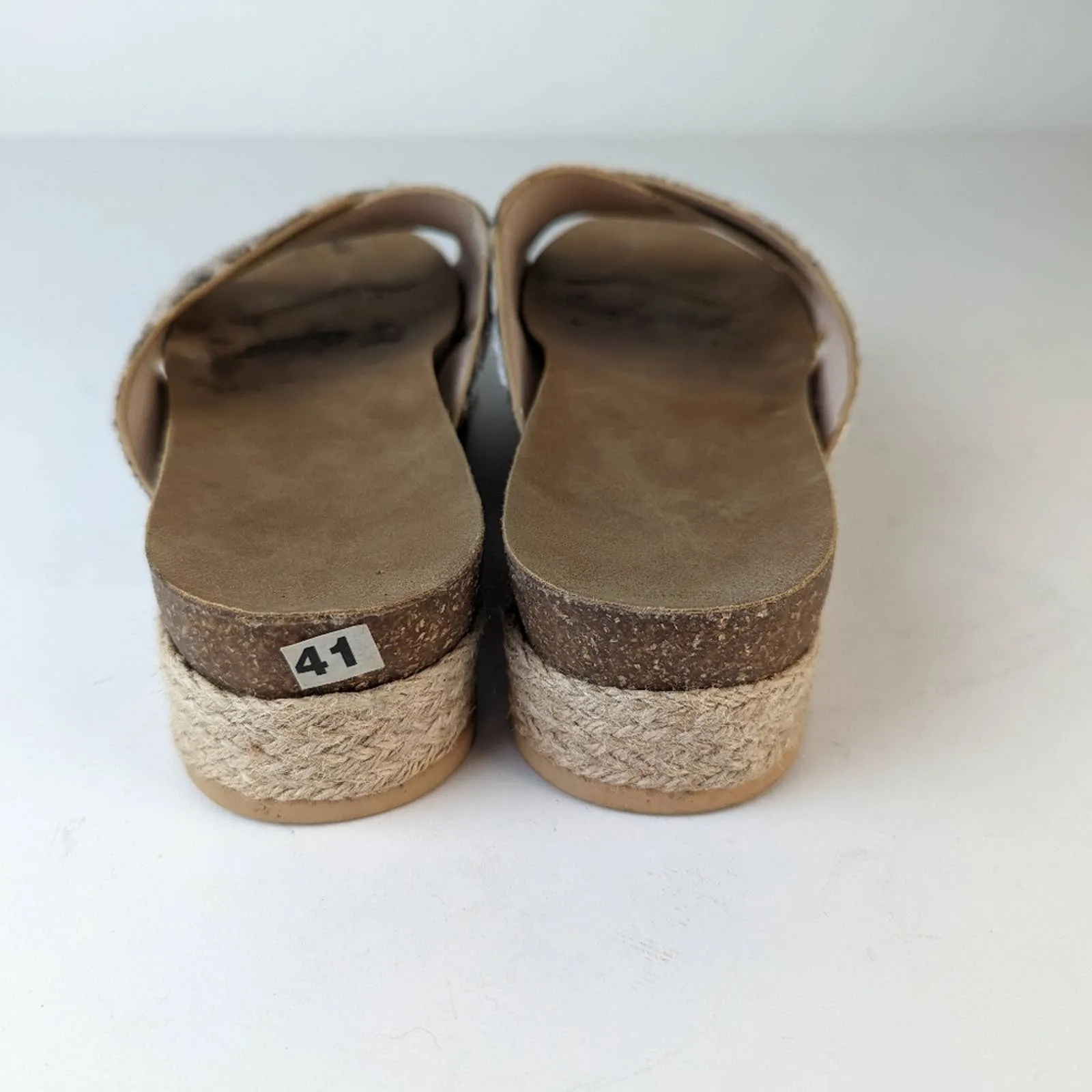 Women's Platform Leopard Print Espadrilles - 41