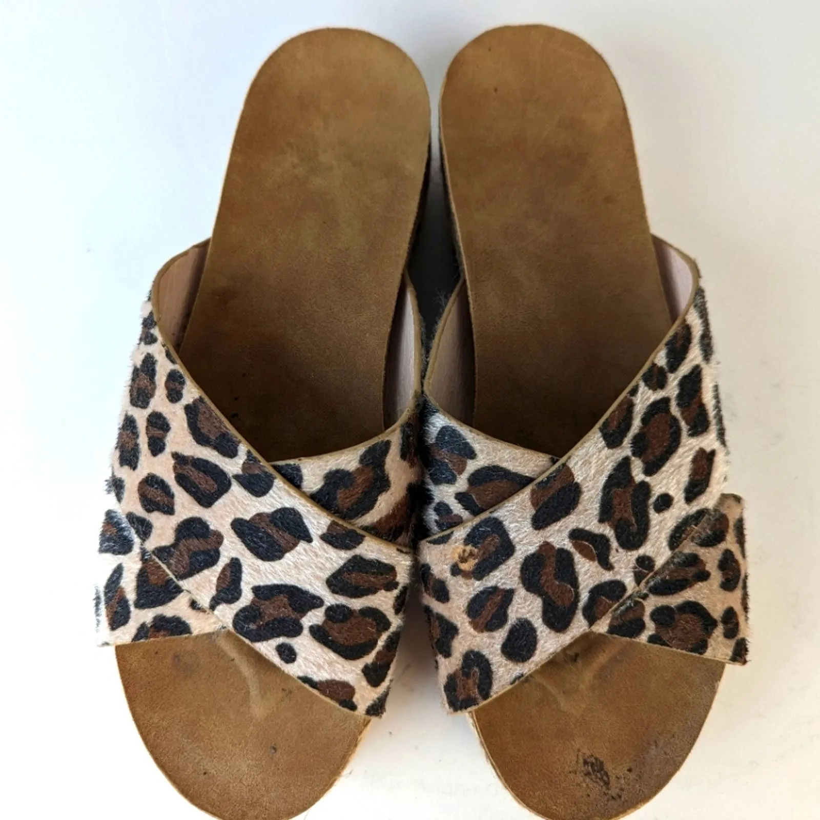 Women's Platform Leopard Print Espadrilles - 41