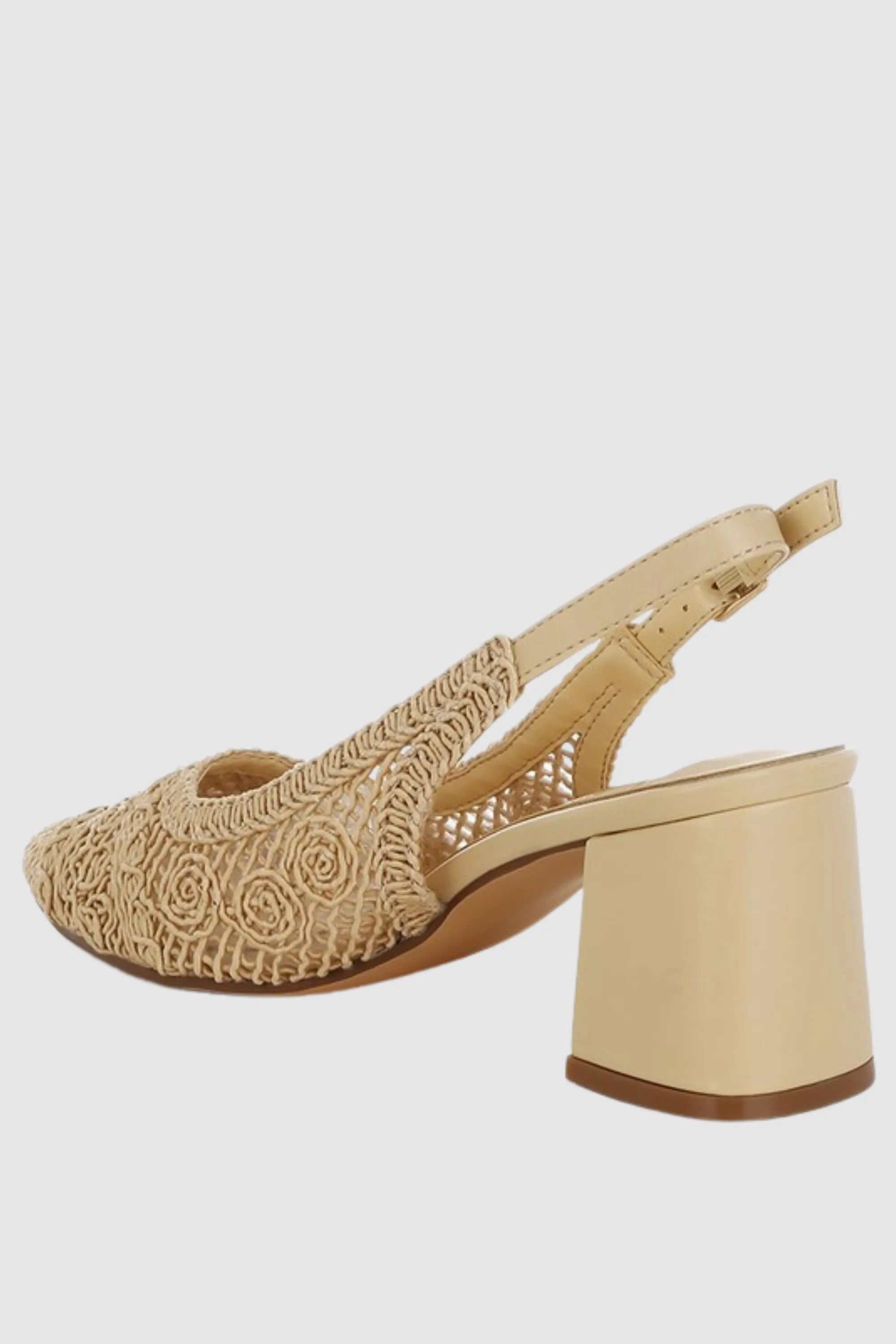 Woven Design Slingback Sandals